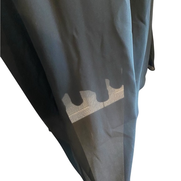 vintage 90s Girl black lace Chiffon sheer overlay babydoll dress Grunge Emo LBD - Picture 6 of 9